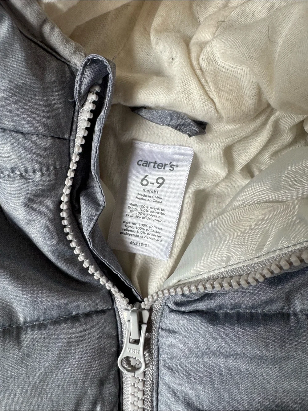 Carters quilted gray